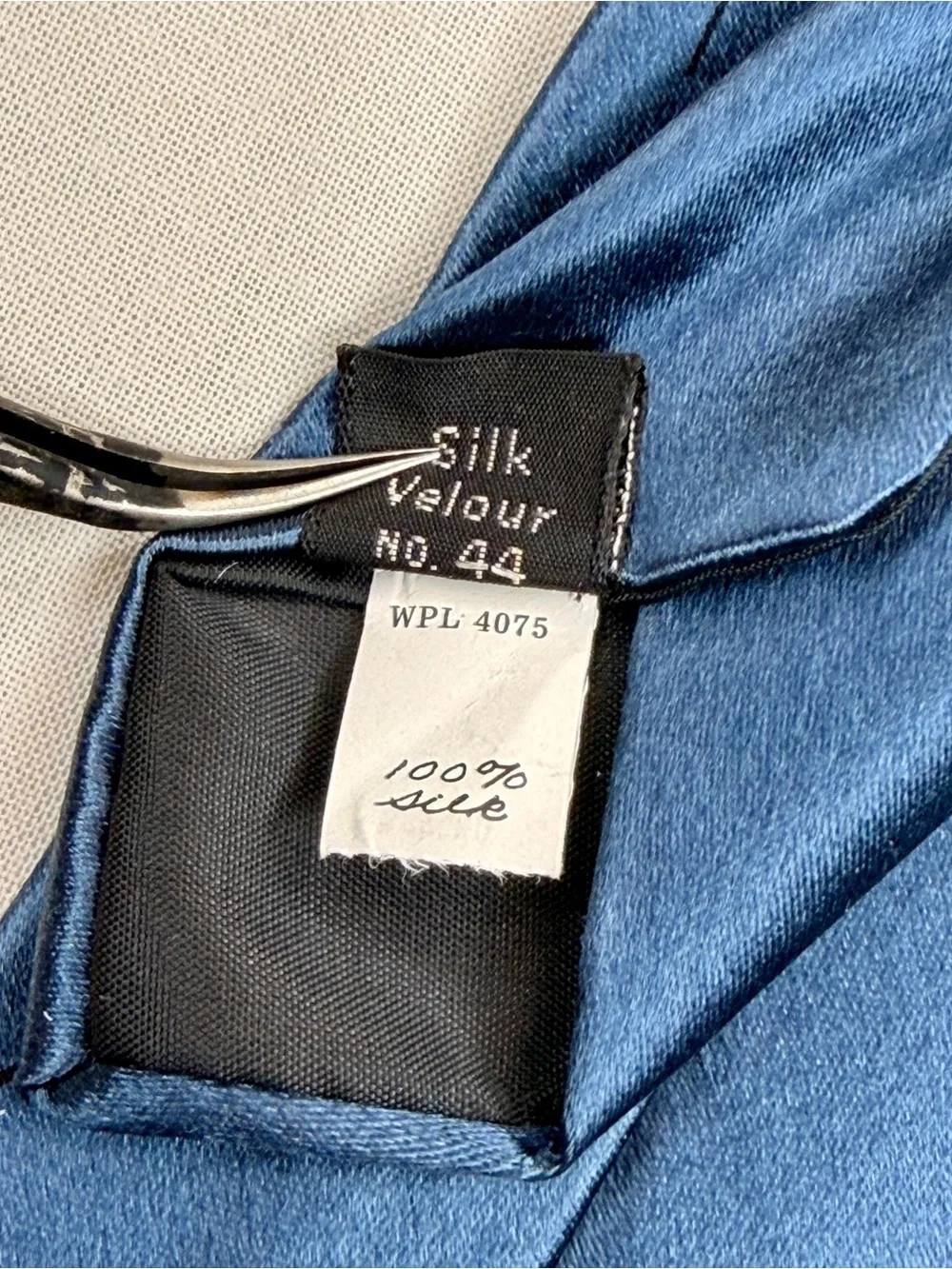 Rare Oscar de la Renta 100% Silk Designer Tie – Blue & Black Art Deco